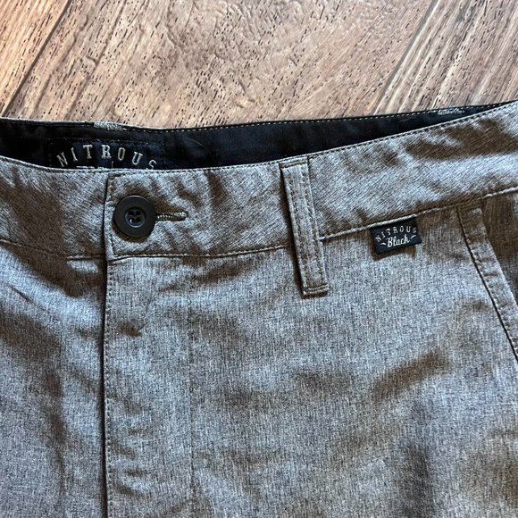 Gray Hybrid Surf Board Shorts Swim Trunks - Picture 2 of 11